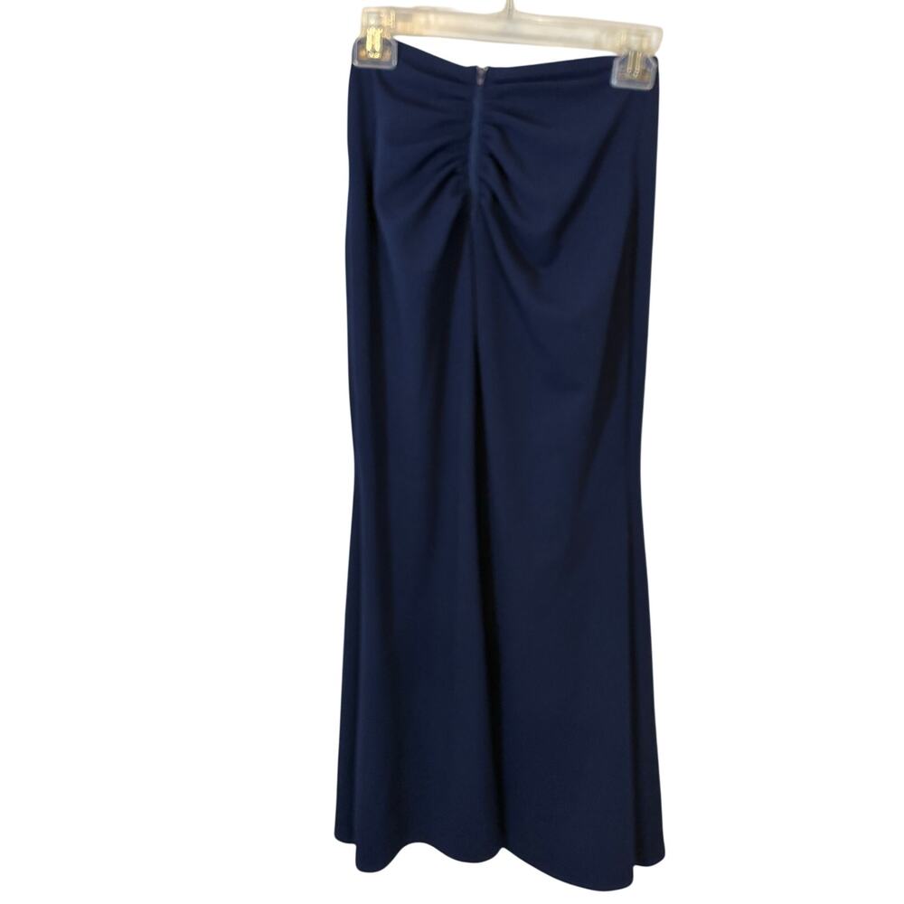 Women's My Michelle Lace Glitter 2 Piece Prom Dress Navy Halter Top Skirt Set - Picture 8 of 9